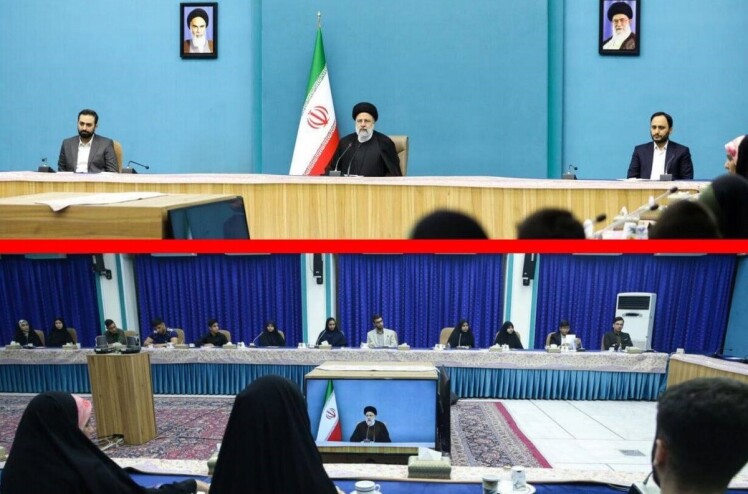 دیدار جمعی از دختران و پسران نوجوان با رئیس جمهور